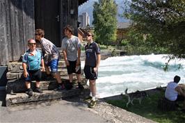 The group by the HEP facility at Interlaken