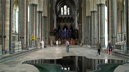 The William Pye sculptured font in Salisbury Cathedral