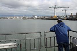 View to Devonport Dockyards from the Torpoint ferry