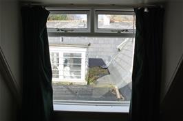 View to the central area from our attic dormitory