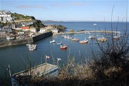 Mevagissey Breakwater, from Polkirt Hill