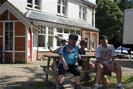 A group photo outside Burley Youth Hostel
