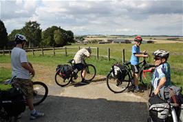 The view from Manor Stables, Whitsbury, where the fort should be according to the map, 14.7 miles into the ride
