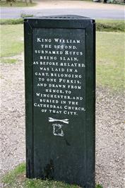 The third and final side of the Rufus Stone