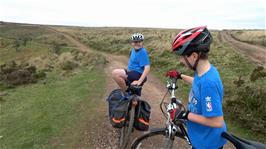 Bicknoller Post and our track to the left will finally take us down off the Quantock Hills