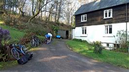 Preparing to leave Minehead Youth Hostel