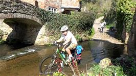 Lawrence successfully negotiates the ford at Allerford