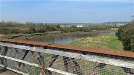 Crossing the River Taw at Barnstaple on the Macmillan Way Cycle Path