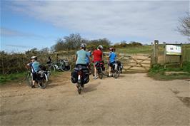 The start of the Quantocks track at Lydeard Hill