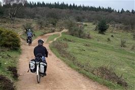 A wrong turning on the unmarked Quantocks tracks has taken us slightly off course at Middle Hill