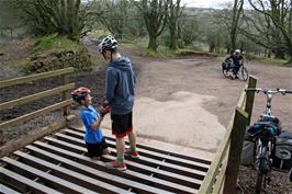 George managed to get caught in the cattle grid at Triscombe Park Gate, much to everyone's amusement