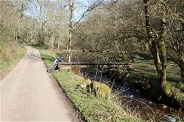 The East Water river just beyond Cloutsham Ford