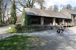 Leaving Boeveys Tea Rooms at Simonsbath