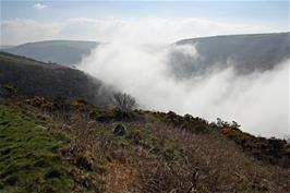 The coastal fog rolling back towards Hunter's Inn