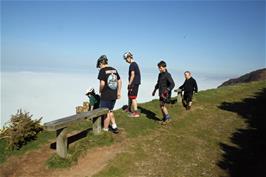 Coastal fog makes for stunning views on the coast path between Hunter's Inn and Lynton