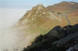 View to the Lynton coast path, from Valley of the Rocks