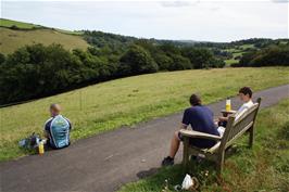 Lunch on the Ashprington cycle path