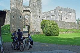 The group at Berry Pomeroy Castle