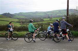 The group near Riverford Farm