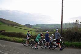 The group near Riverford Farm