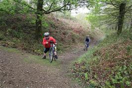 John and Will emerging from the Hembury Fort moat path