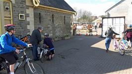 Preparing to leave Bitton Railway Station after our refreshment stop