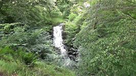 Looking back at Scaleber Force waterfall as we return to the bikes