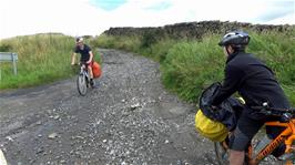 Emerging from Moor Head Lane at Helwith Bridge