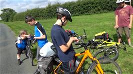 Hutton Hill near Finghall, 12.9 miles into the ride