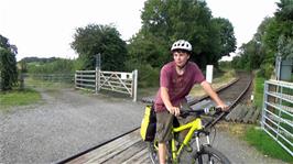 Crossing the Wensleydale Railway at Springwell Lane, Northallerton