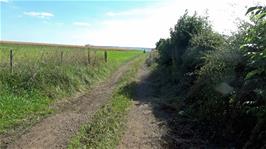 The start of the track to Crabtree Hall and Rievaulx Abbey, 13.2 miles into the ride