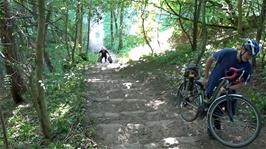 Steep steps on the Cleveland Way