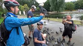 George the bird-tamer at Regent's Park, London