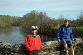 John & Michael on Staverton Bridge