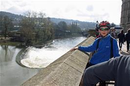 View of the weir from Pulteney Bridge, Bath