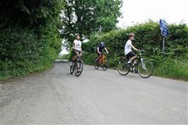 Approaching Abham on the way home from Staverton