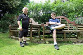 John and Dillan at Hill House Nursery, Landscove