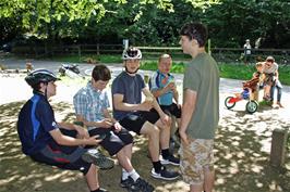 Refreshments near the coffee van at Plym Bridge