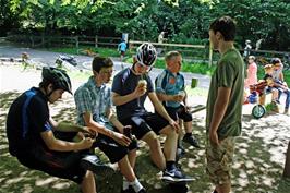 Refreshments near the coffee van at Plym Bridge