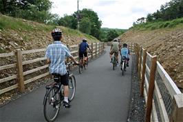 The new section of path at Clearbrook