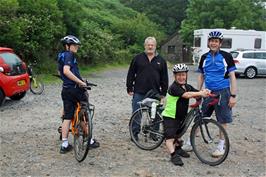 Dillan, Phil, John and Michael at Shipley Bridge