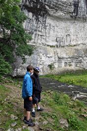 George and Dillan at Malham Cove