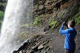 George under Hardraw Force waterfall