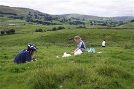 Lunch in Camshouse Pasture, Wensleydale, between Hardraw and Bainbridge