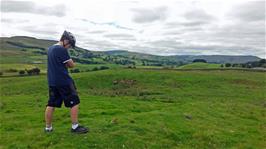 Fabulous scenery from our lunch spot in Camshouse Pasture, Wensleydale