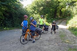 The track near Crabtree Hall, Rievaulx, 13.7 miles into the ride