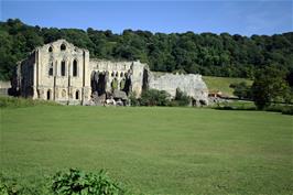 Rievaulx Abbey, 14.3 miles into the ride