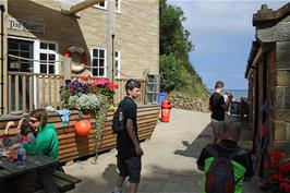 View to the beach from Boggle Hole Youth Hostel