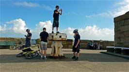 The group on West Pier, Whitby