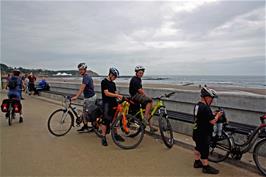 The group at North Bay Promenade, Scarborough